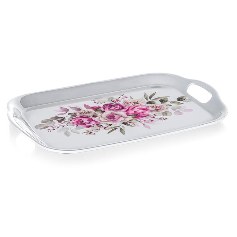 Zestaw tacek melaminowych ROSES 36 x 25,5 cm 2 szt. - galeria #1