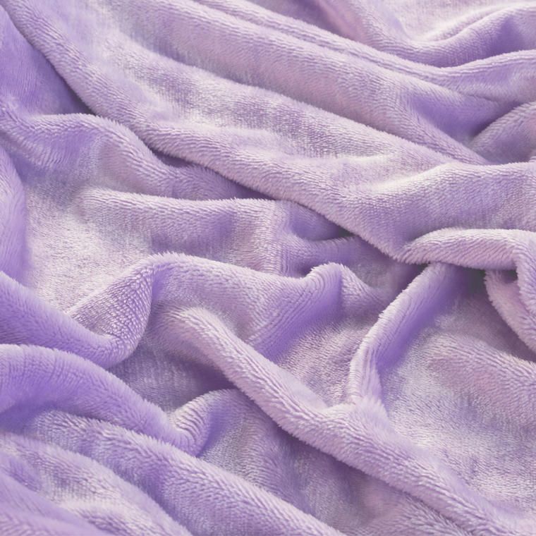 Napinane prześcieradło z mikropluszu fioletowe - galeria #2