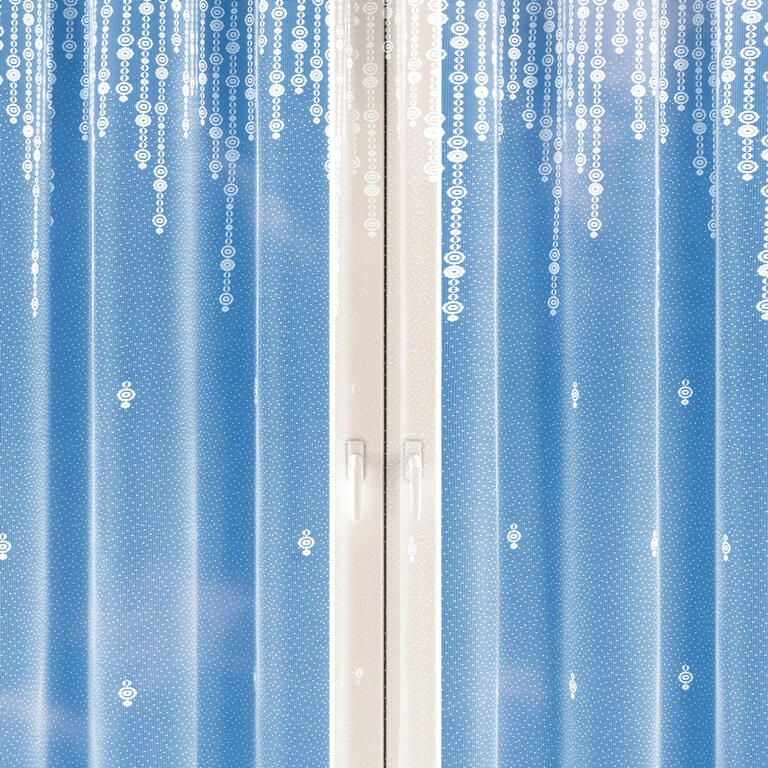Gotowa firana żakardowa RIA - komplet na balkon - galeria #2