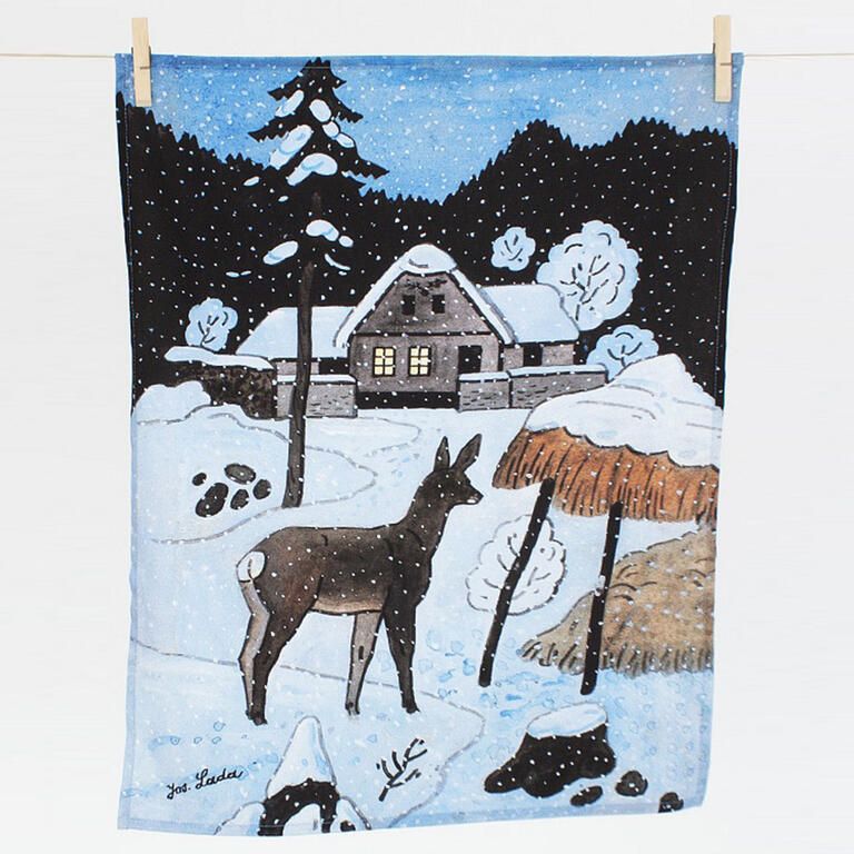 Ścierki bawełniane Matějovský LADA Sarna + Zając 50 x 64 cm 2 szt. - galeria #1