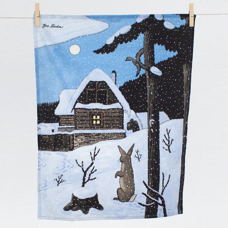 Ścierki bawełniane Matějovský LADA Sarna + Zając 50 x 64 cm 2 szt. - galeria #2