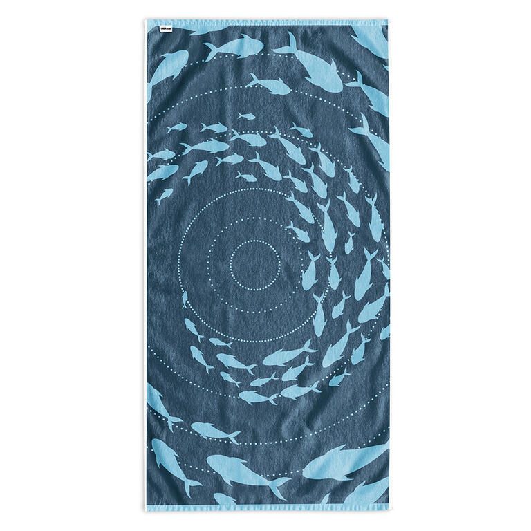 Ręcznik plażowy bawełniany STADO DELFINÓW 90 x 180 cm - galeria #2