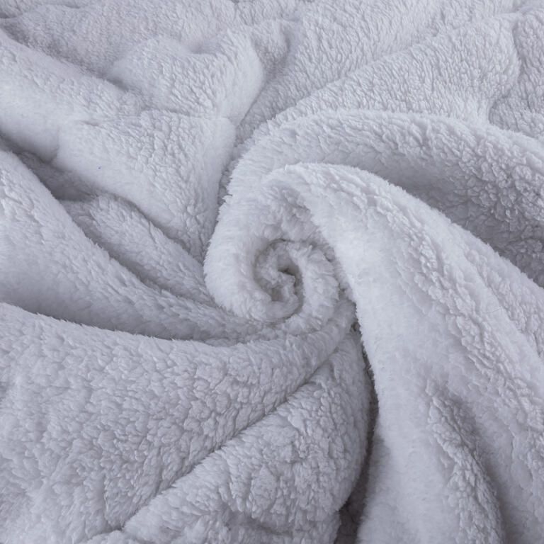 Pikowany barankowy zestaw INVERNO beżowy 2 szt. - galeria #5