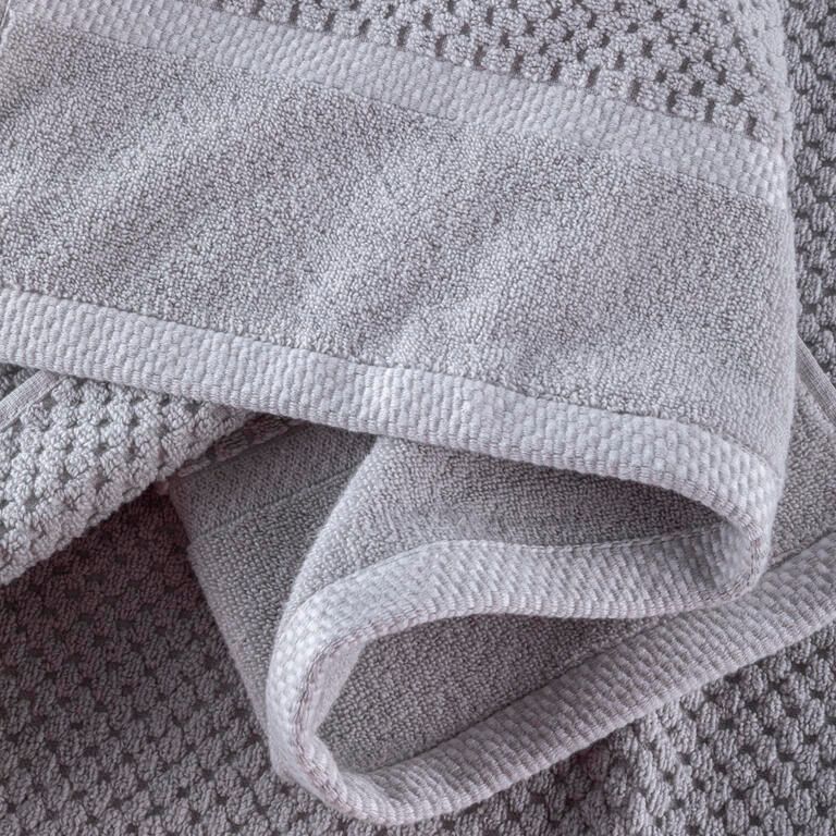 Zestaw 2 szt. ręczników kąpielowych frotte MODENA szary 70 x 140 cm - galeria #2