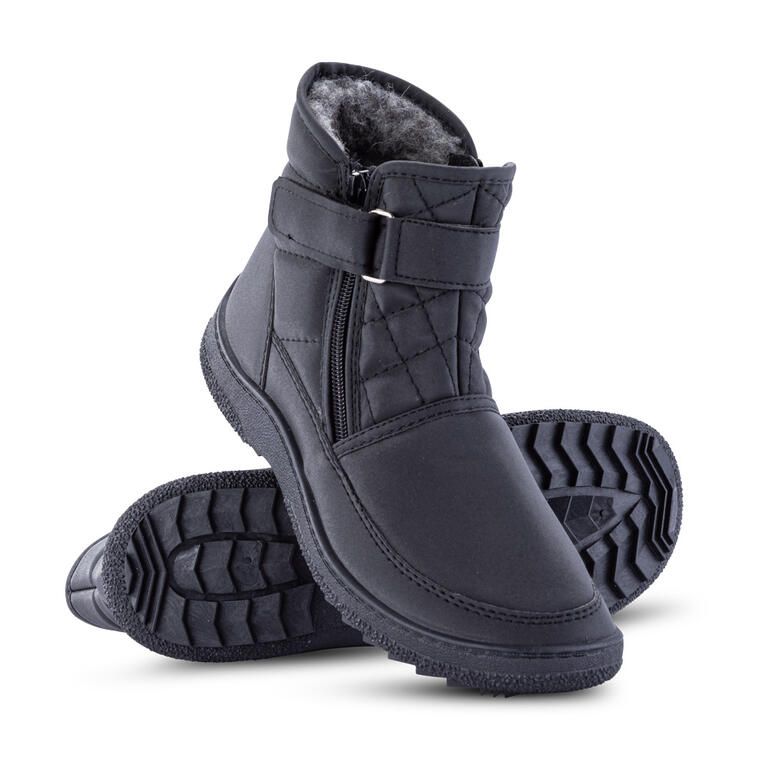 Męskie pikowane buty zimowe na suwak - galeria #1