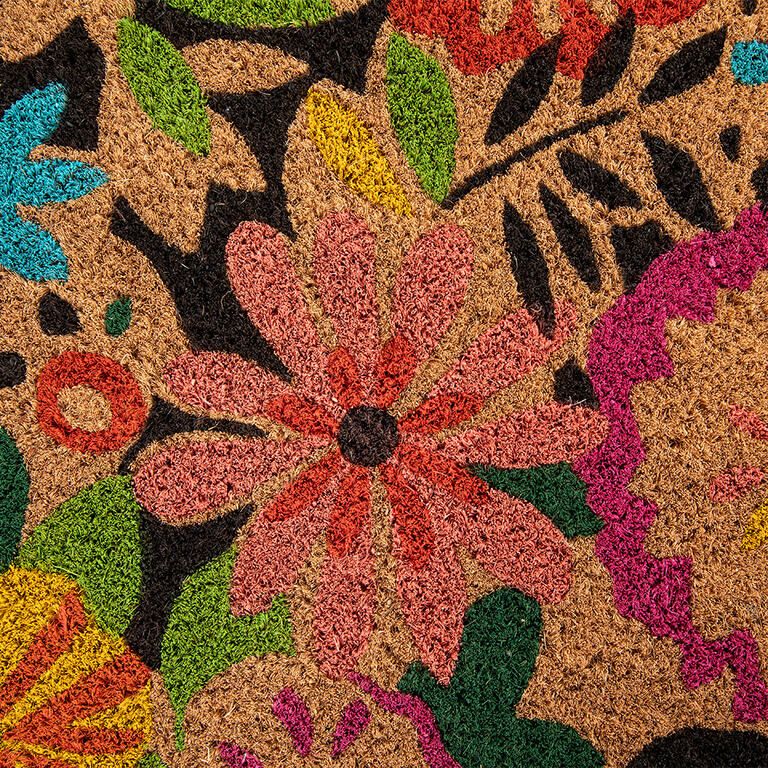 Wycieraczka kokosowa KWIATY 40 x 60 cm - galeria #1
