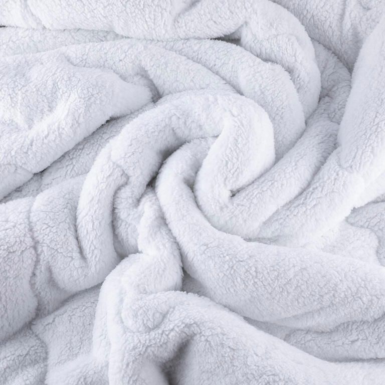 Pikowany barankowy zestaw INVERNO ciemnoniebieski 2 szt. - galeria #4