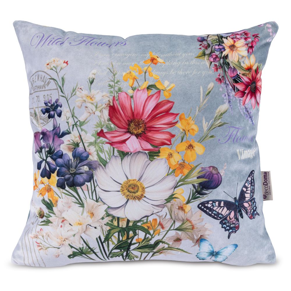 Zestaw 3 poszewek na poduszki SPRING FLOWERS 45 x 45 cm - galeria #1