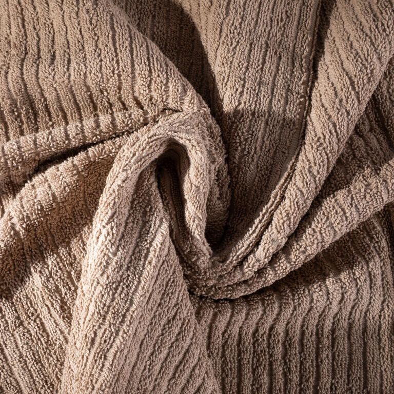 Zestaw 2 ręczników frotte TEO taupe 50 x 90 cm - galeria #1
