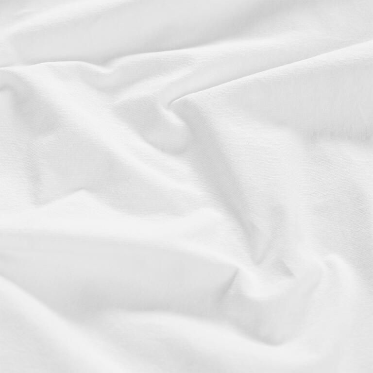 Napinane prześcieradło Jersey z elastanem białe - galeria #1