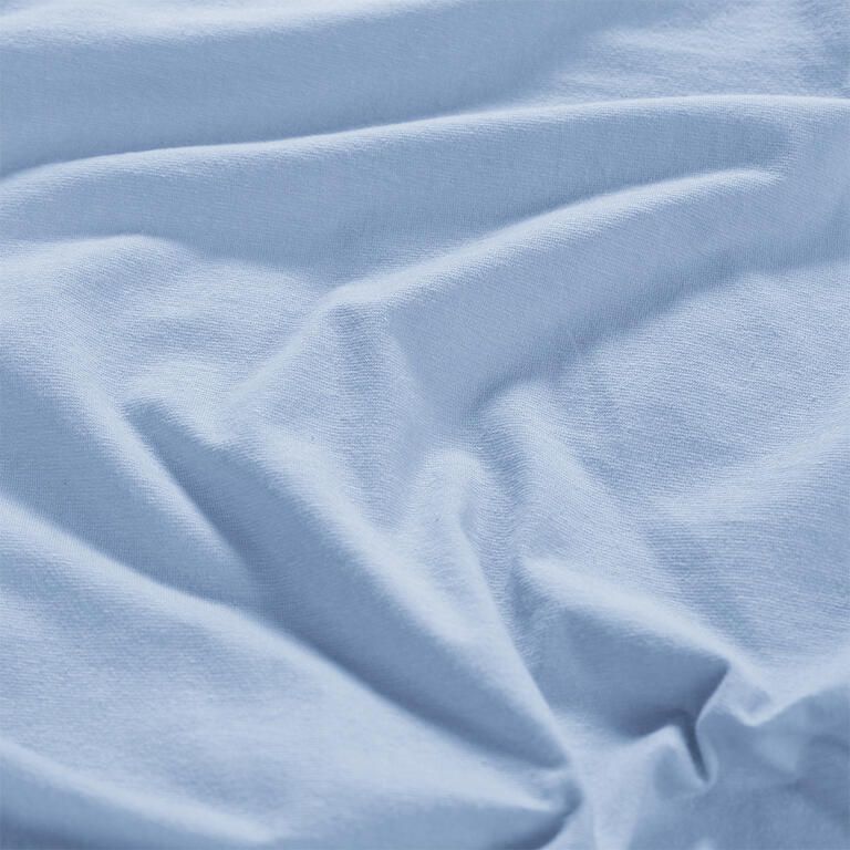 Napinane prześcieradło Jersey z elastanem niebieskie - galeria #1