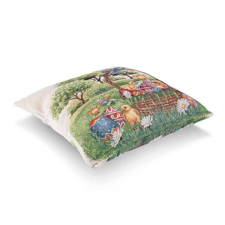 Gobelinowa poszewka na poduszkę KURCZAKI 45 x 45 cm - galeria #3