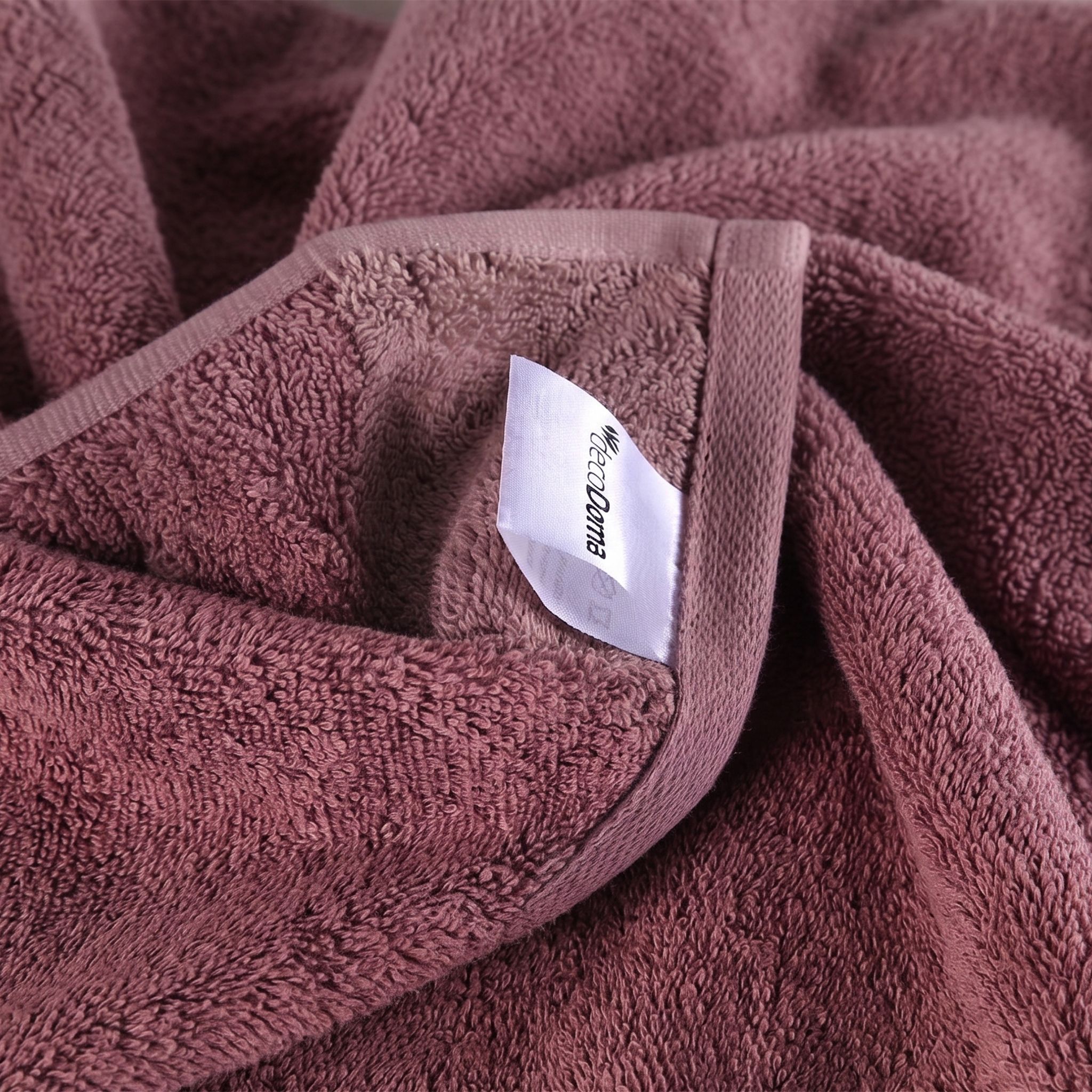 Zestaw bambusowych ręczników ALMA mauve 50 x 100 cm 2 szt. - galeria #2