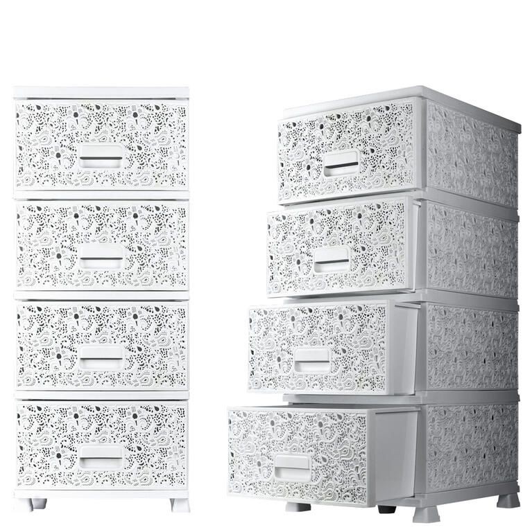 Elegancka komoda plastikowa BIAŁA
