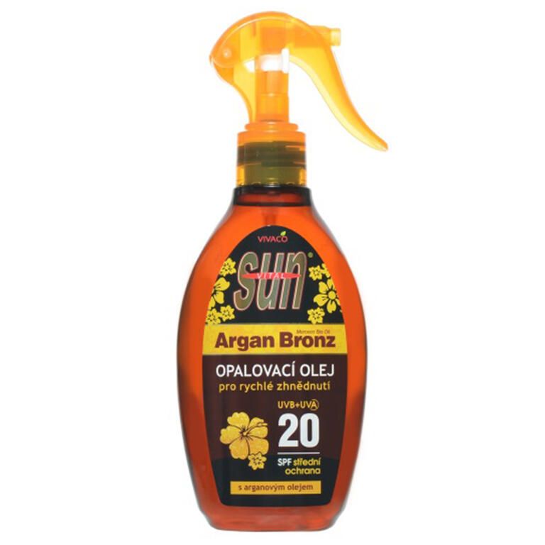 Olejek arganowy do opalania SPF 20 200 ml