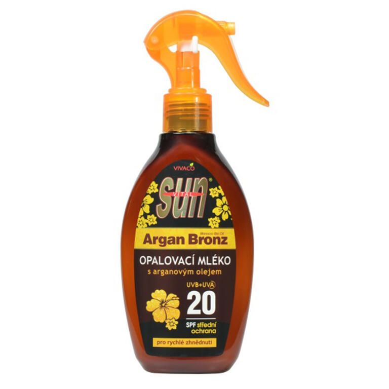 Mleczko arganowe do opalania SPF 20 200 ml
