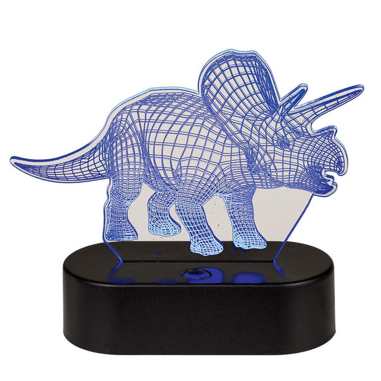 Lampka nocna 3D dla dzieci TRICERATOPS