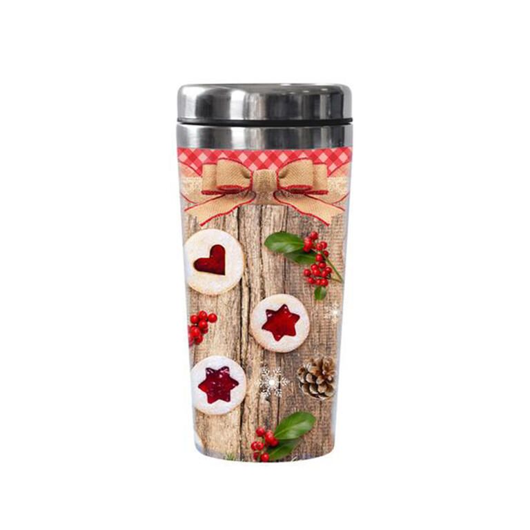 Kubek termiczny ze stali nierdzewnej CIASTECZKA 450 ml