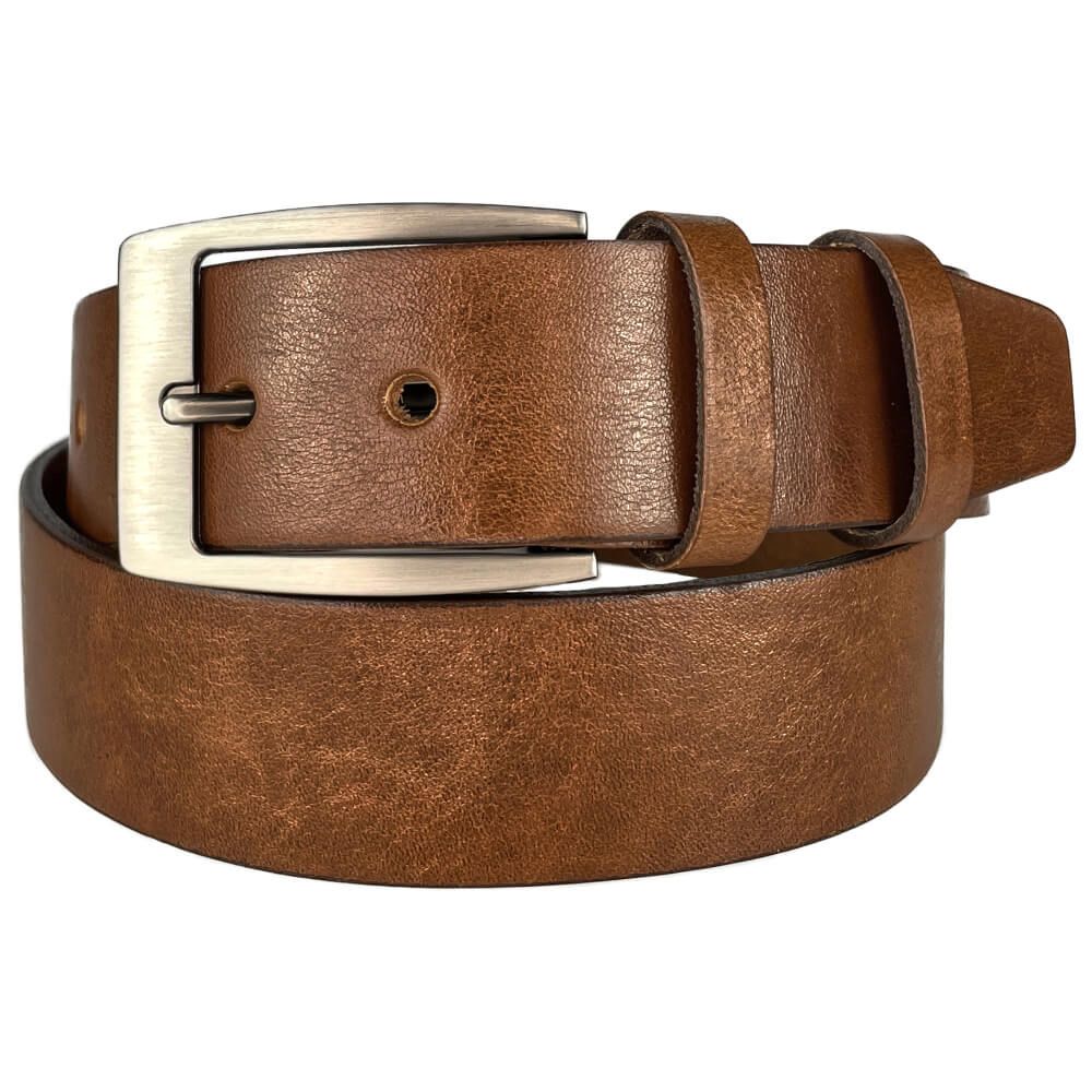 Pasek skórzany męski brązowy 40 mm