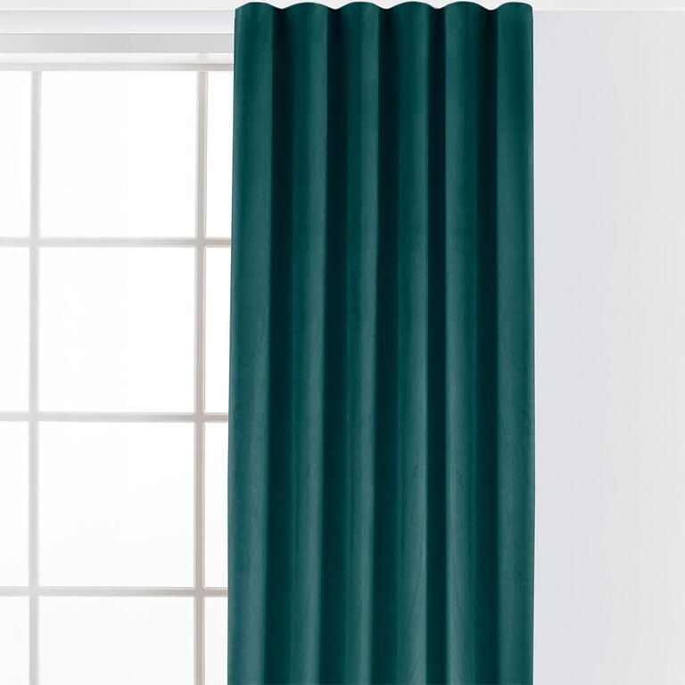Zasłona aksamitna FILUMI petrol 140 x 250 cm