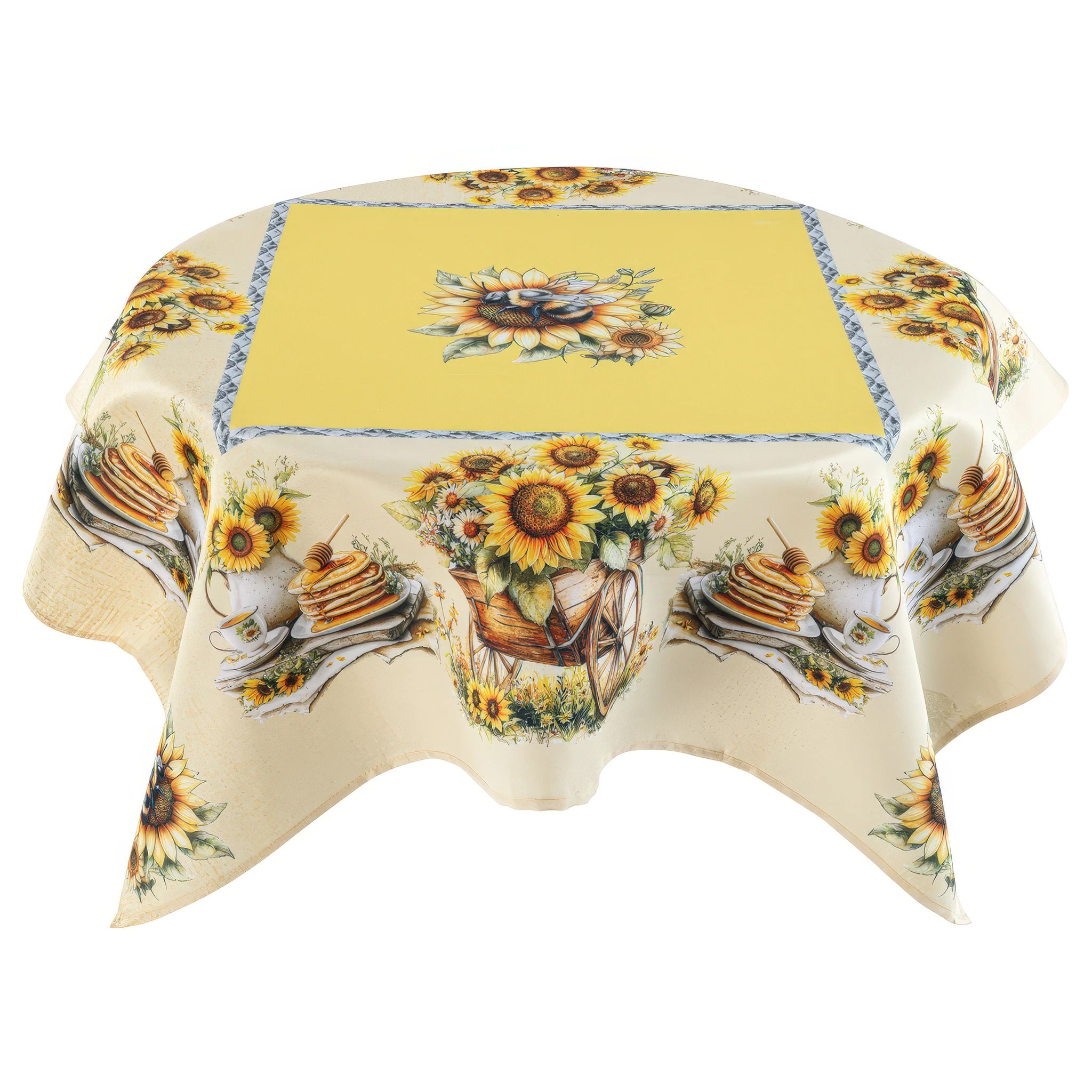 Obrus nakładka SUNFLOWERS 85 x 85 cm
