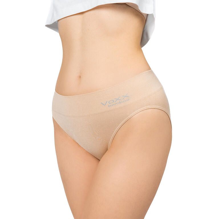 Majtki damskie VoXX z podwyższonym stanem BAMBOO SEAMLESS beżowa