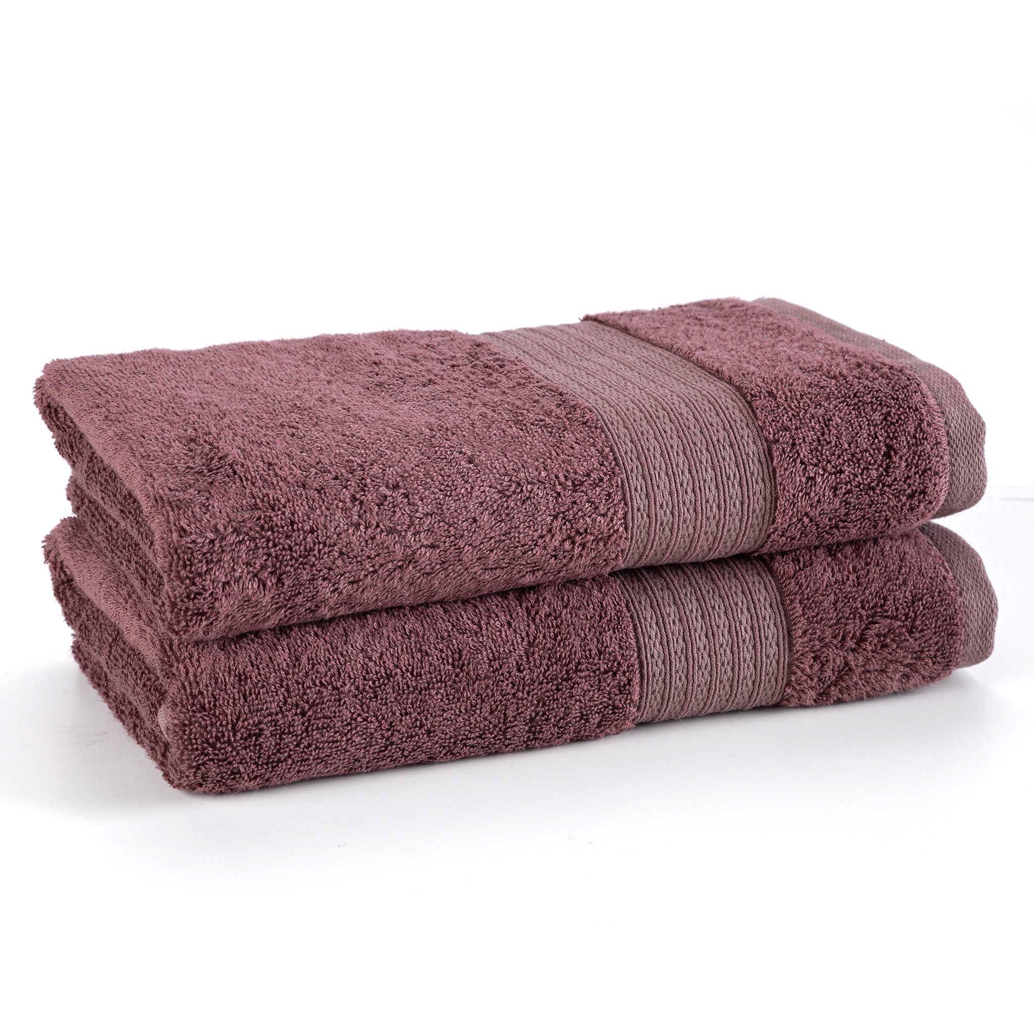 Zestaw bambusowych ręczników ALMA mauve 50 x 100 cm 2 szt.