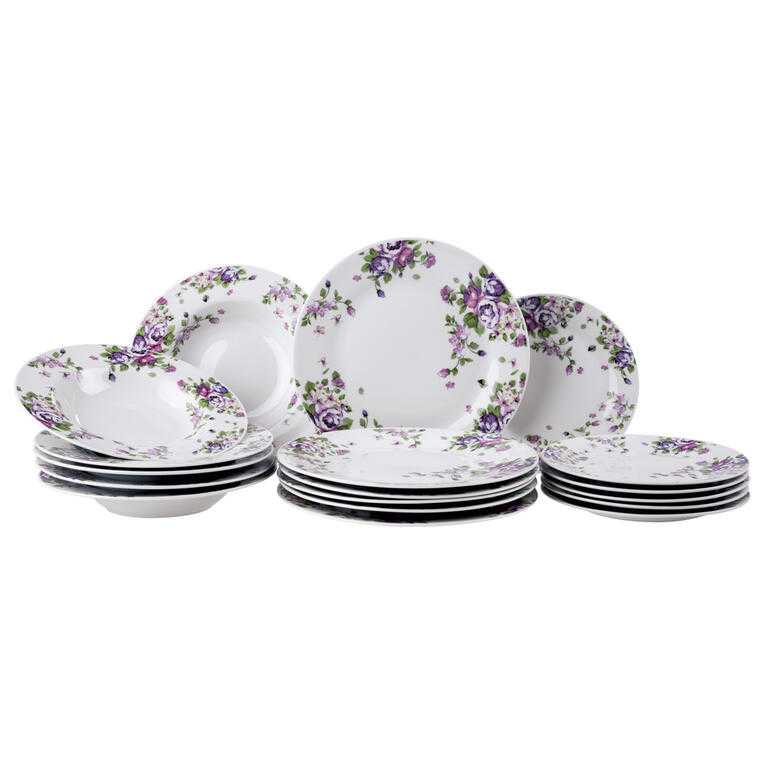 Porcelanowy zestaw obiadowy BEAUTY 18 szt.