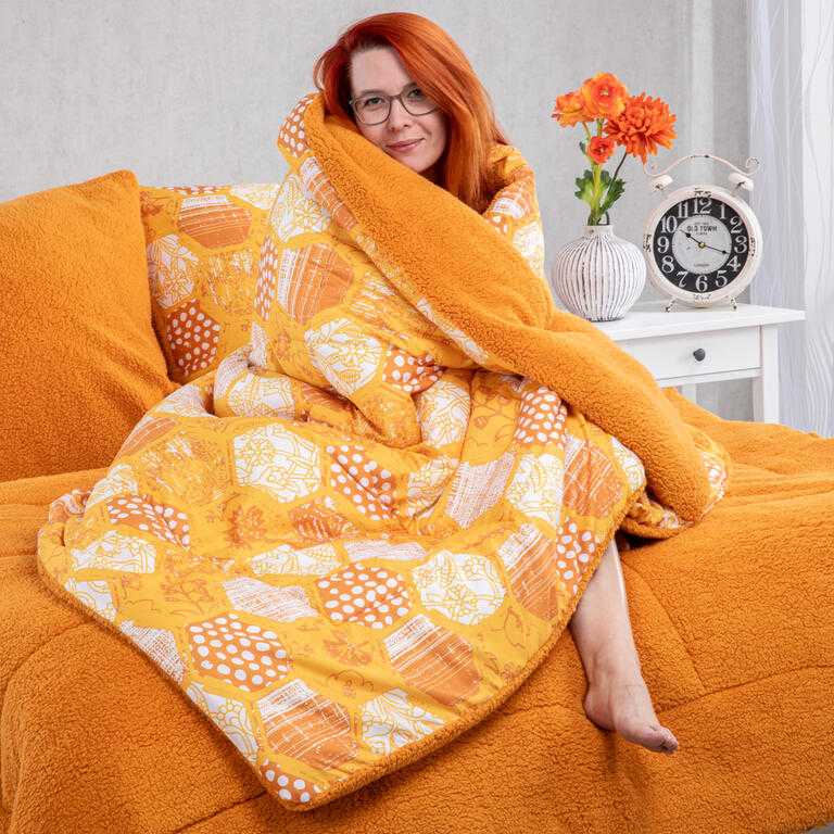 Pikowany barankowy zestaw Dual Feel MALVINA 3 szt.