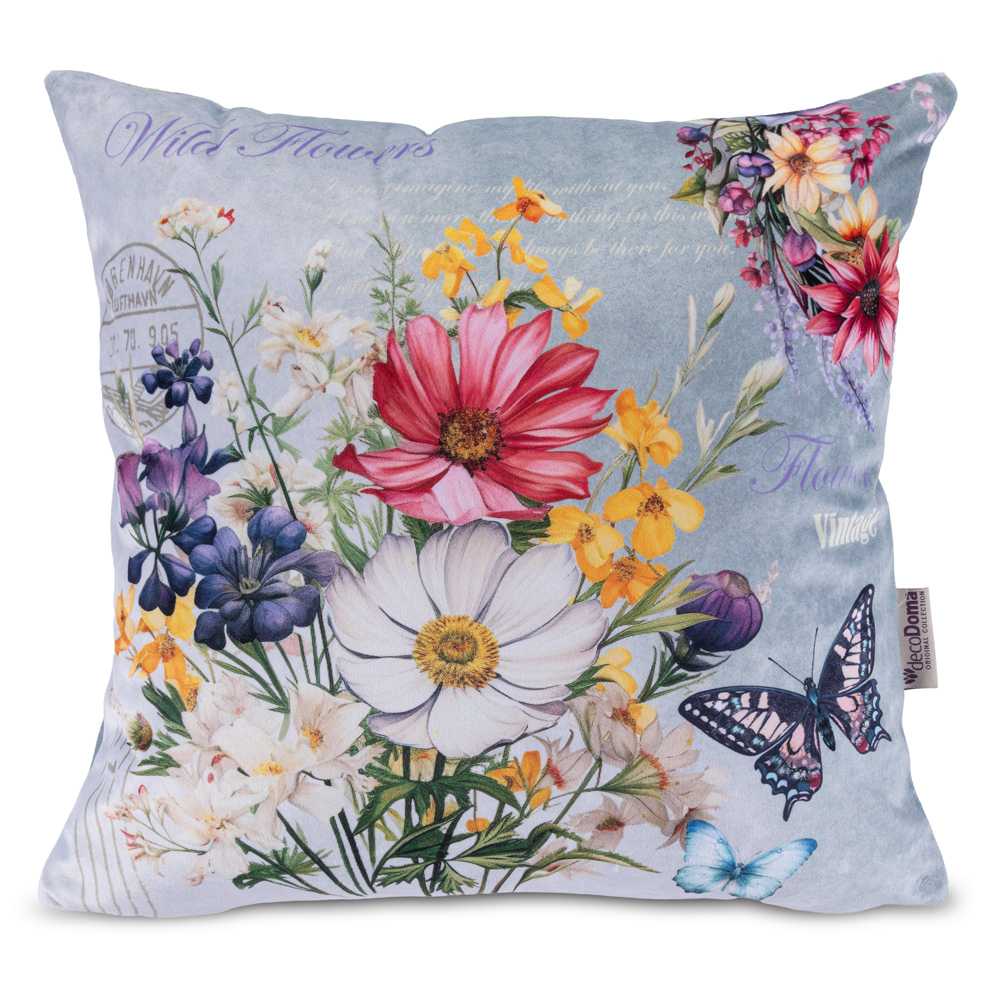 Zestaw 3 poszewek na poduszki SPRING FLOWERS 45 x 45 cm