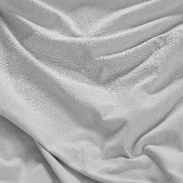 Napinane prześcieradło Jersey z elastanem szare