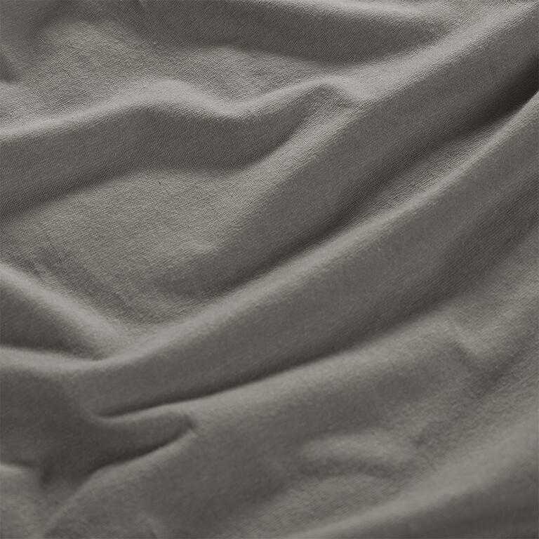 Napinane prześcieradło Jersey z elastanem antracytowe