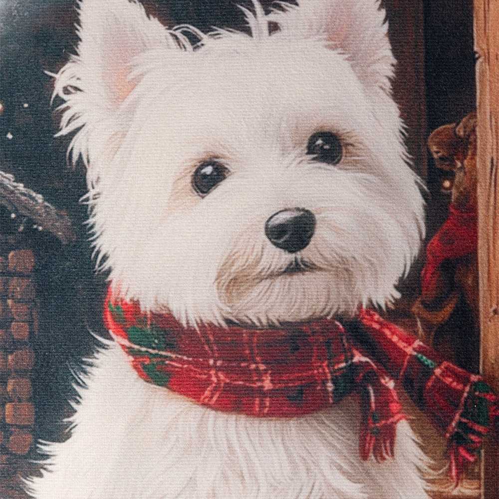 Poszewka na poduszkę WHITE TERRIER 40 x 40 cm