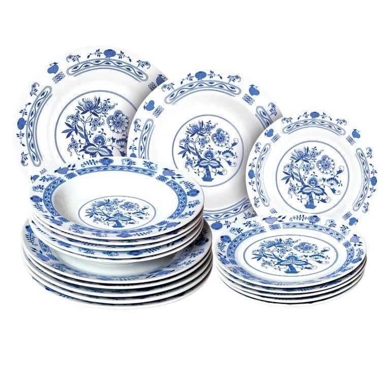 Banquet Porcelanowy zestaw talerzy ONION 18 szt.