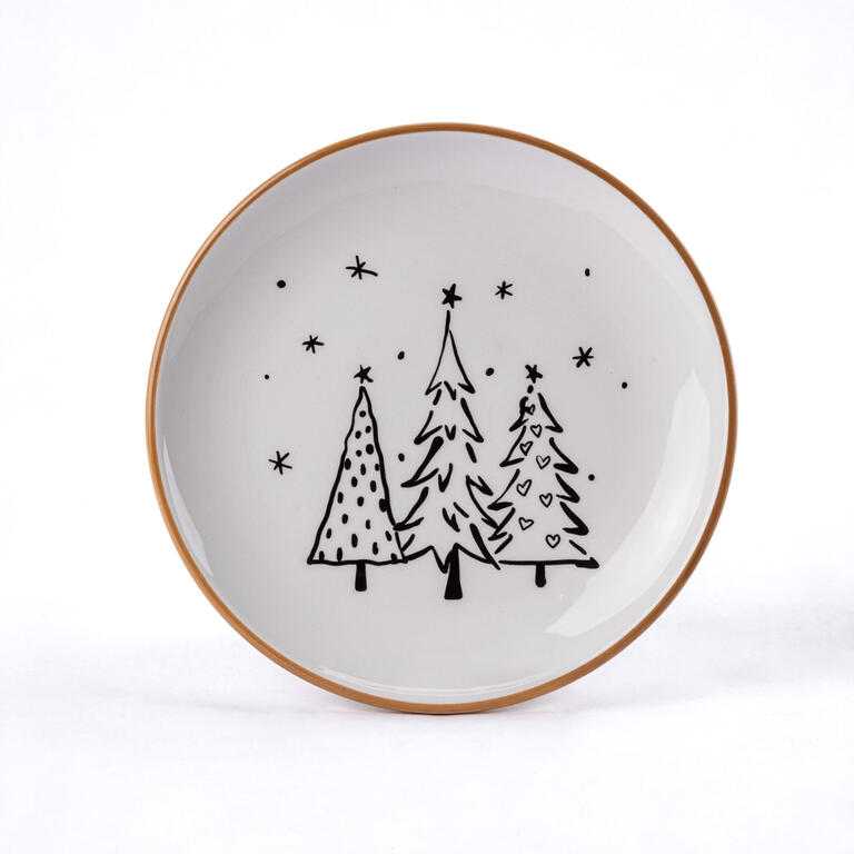 Ceramiczny talerz CHOINKI 20 cm
