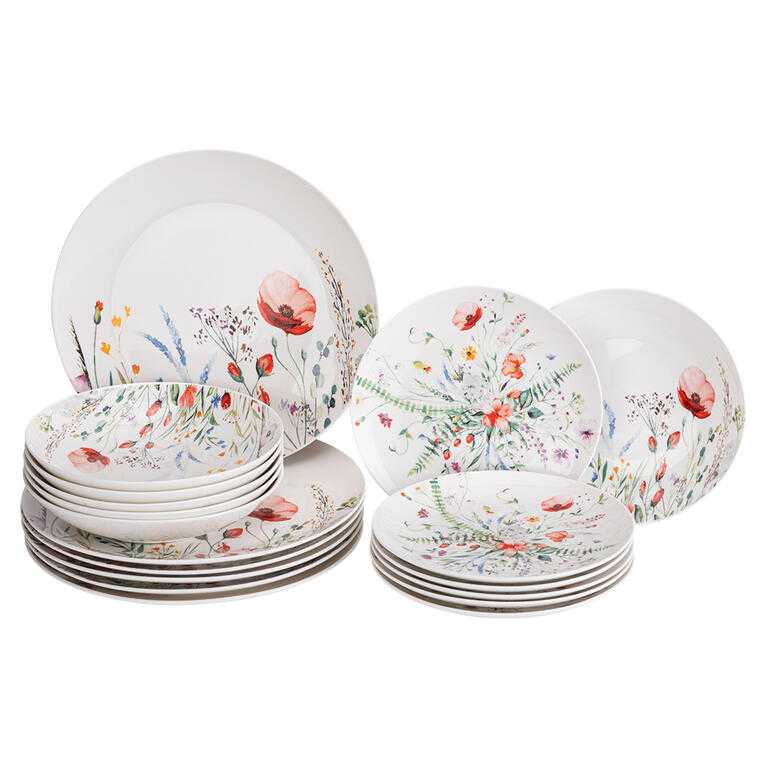 Zestaw talerzy porcelanowych MAK 18 szt.