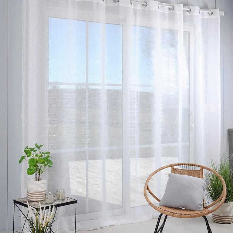 Firana z woalu do salonu CELIAN XXL 300 x 280 cm
