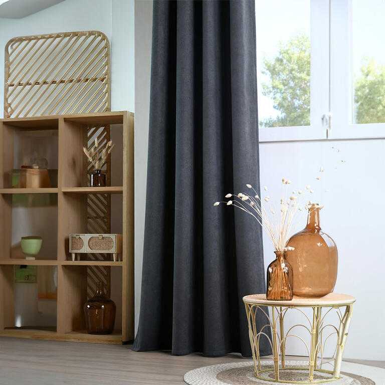 Zasłona termoizolacyjna HARVARD antracyt 140 x 260 cm
