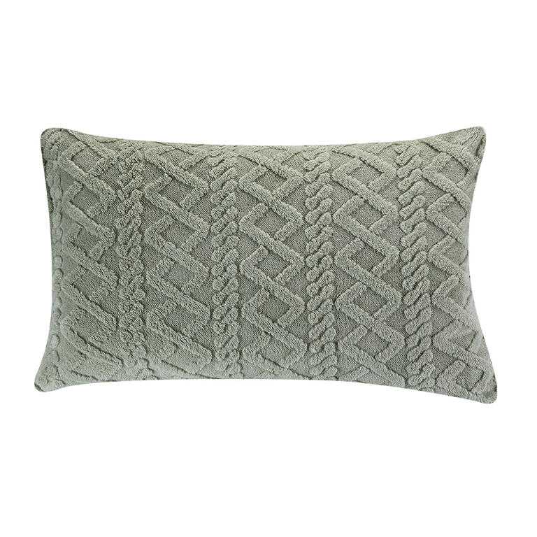 Zestaw 2 poszewek na poduszki INVERNO zielone 50 x 70 cm