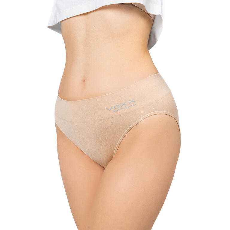 Majtki damskie VoXX z podwyższonym stanem BAMBOO SEAMLESS beżowa