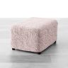 Bi-elastyczne pokrowce BRILLANTE beżowe pufa (40 x 40 x 40 cm)