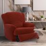 Super streczowe pokrowce NIAGARA ceglaste fotel relaks (sz. 70 - 90 cm)