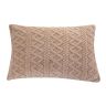 Zestaw 2 poszewek na poduszki INVERNO beżowe 50 x 70 cm