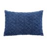 Zestaw 2 poszewek na poduszki INVERNO ciemnoniebieskie 50 x 70 cm