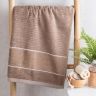 Ręcznik kąpielowy frotte TEO taupe 70 x 140 cm