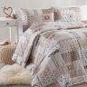 Letni zestaw kołdra i poduszka PATCHWORK, beżowy